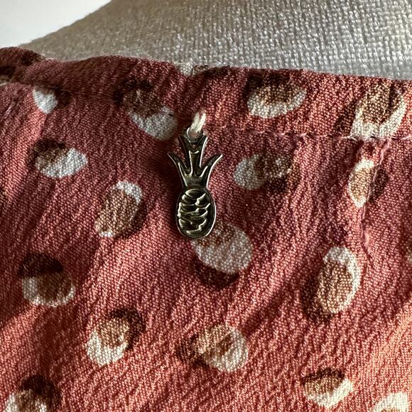 BEACHGOLD | Mauve printed Bell Sleeve Wrap Dress Beach Dress | Size Medium - Picture 5 of 7